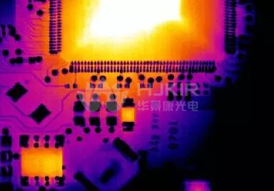 LED光源半导体芯片发热,半导体芯片发热红外热图