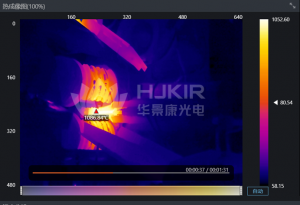 红外热像仪用于热模锻压温度检测 红外热像仪用于热模锻压温度检测