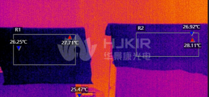 红外热成像远红外布料测试实验 红外热成像远红外布料测试实验