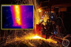 红外热像仪在轨道闪光焊接实验中的应用